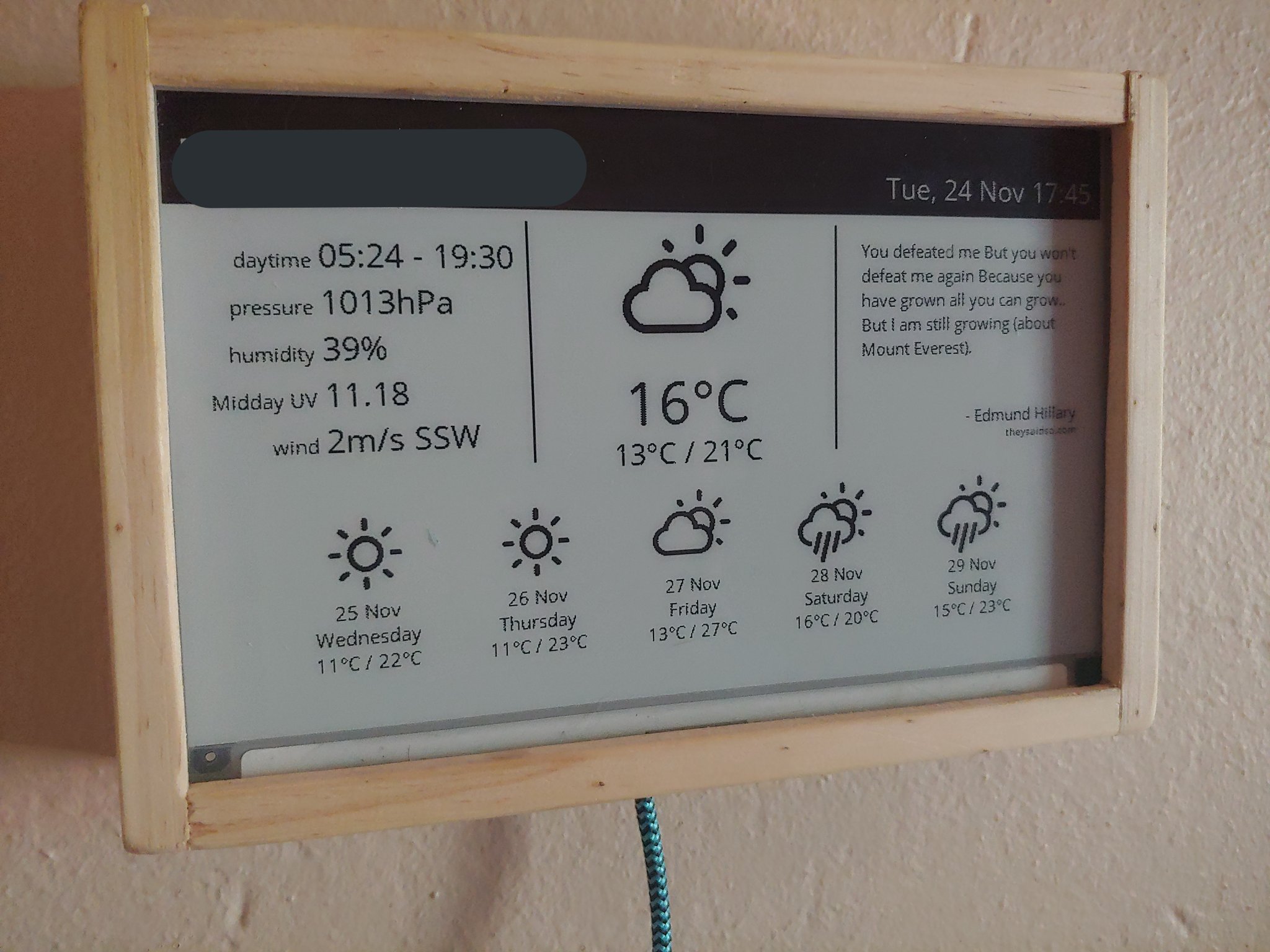 Make your own Weather Display